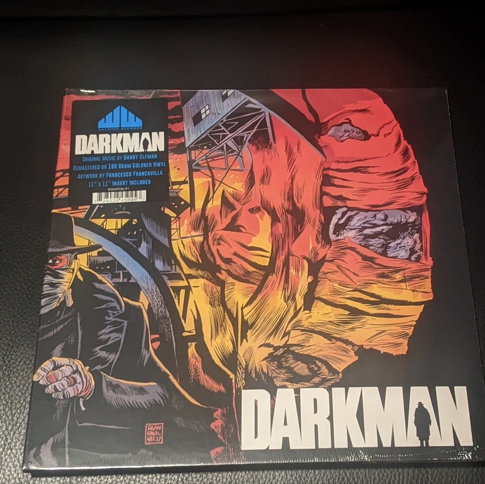 DARKMAN Soundtrack Record 180 Gram Orange/Red Vinyl Waxwork LP ELFMAN